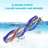 Turbo Brush Roller Head Electric Floor Carpet Head LED For Dyson V7 V8 V10 V11 V15 - 45-Degree Angle
