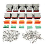 5 Sets DEUTSCH DT SERIES MULTI PLUG WATERPROOF CONNECTOR 12 WAY PIN KIT - Front View