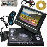 7Inch Portable Dvd Player CD Card Hd 16:9 Lcd Large 270-Degree Rotation Screen - Side View