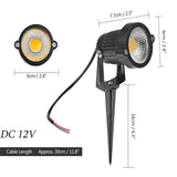 10X 12V LED waterproof Outdoor Garden Spotlights landscape light Lamp Yard Flood - Front View