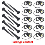10PCS 12V LED Waterproof Outdoor Garden Spotlights Landscape Light Flood Lights Cool White - Close-Up Angle