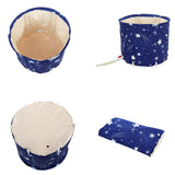 65X70cm Folding Bathtub Portable Water Tub Indoor Room Adult Spa Bath - Top-Down View