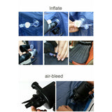 Inflatable Car Back Seat Mattress Portable Camping Travel Air Bed - Close-Up Angle