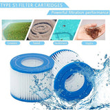 6PCS Replacement Bestway VI Filter Cartridge Inflatable Lay-Z-Spa Filters 58323 - Front View