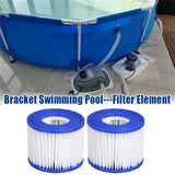 6PCS Replacement Bestway VI Filter Cartridge Inflatable Lay-Z-Spa Filters 58323 - 45-Degree Angle