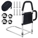 Bed Rail Safety Assist Rail for Elderly Adults with Storage Pocket &Fixing Strap