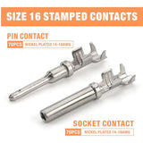 188pcs Deutsch DT Series Connector Assortment 2/3/4/6/8/12 pin 2 Pair each - Side View