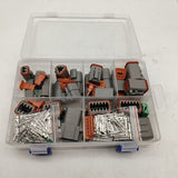 188pcs Deutsch DT Series Connector Assortment 2/3/4/6/8/12 pin 2 Pair each - Close-Up Angle