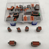 188pcs Deutsch DT Series Connector Assortment 2/3/4/6/8/12 pin 2 Pair each - Low Angle