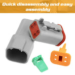 600PCS Deutsch DT Connector Plug Kit With Genuine Deutsch Crimp Tool Auto Marine, image 4