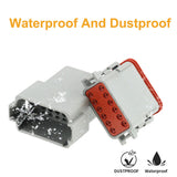 550PCS Deutsch Plug Tool Kit DT Connector With Genuine Automotive Crimp Tool - Close-Up Angle