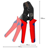 Assorted Waterproof Insulated Electrical Wiring Connectors Crimp Terminals Plier - Side View