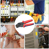 Assorted Waterproof Insulated Electrical Wiring Connectors Crimp Terminals Plier - Close-Up Angle