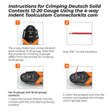 1000PCS Deutsch DT Connector Plug Kit With Genuine Deutsch Crimp Tool Auto Marine - Front View
