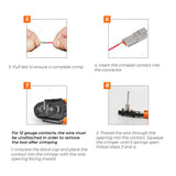 1000PCS Deutsch DT Connector Plug Kit With Genuine Deutsch Crimp Tool Auto Marine - Side View