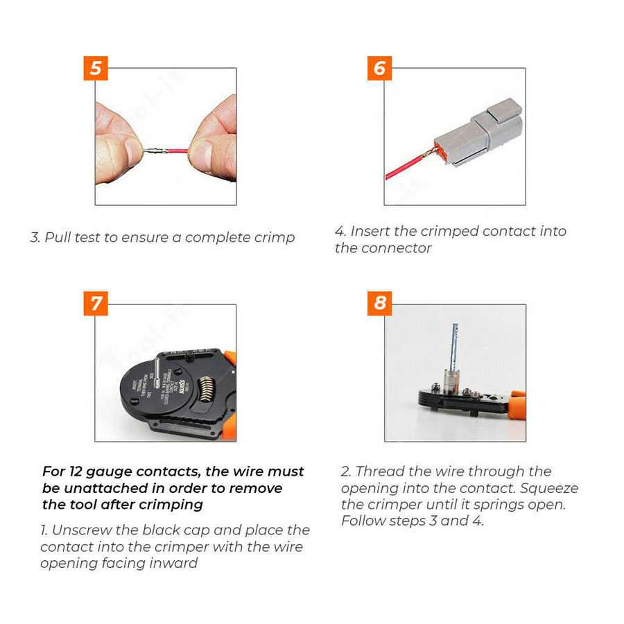1000PCS Deutsch DT Connector Plug Kit With Genuine Deutsch Crimp Tool Auto Marine, image 3