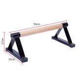 1 Pair Parallettes Set Push-up Parallel Bar Stretch Double Rod Stand Fitness - Top-Down View
