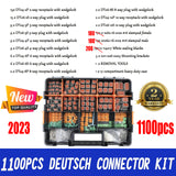 AU 1000 PCS Deutsch DT Connector Kit 14-16AWG Stamped Contacts 1100PCS UPGRADE - Front View