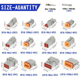 AU 1000 PCS Deutsch DT Connector Kit 14-16AWG Stamped Contacts 1100PCS UPGRADE - Extra Image