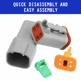 AU 1000 PCS Deutsch DT Connector Kit 14-16AWG Stamped Contacts 1100PCS UPGRADE - Extra Image