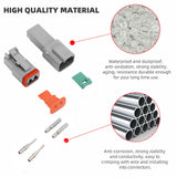 117PCS Deutsch Kit DT 2 Way Series Connector Plug Waterproof Auto Marine DT 2Pin - Front View