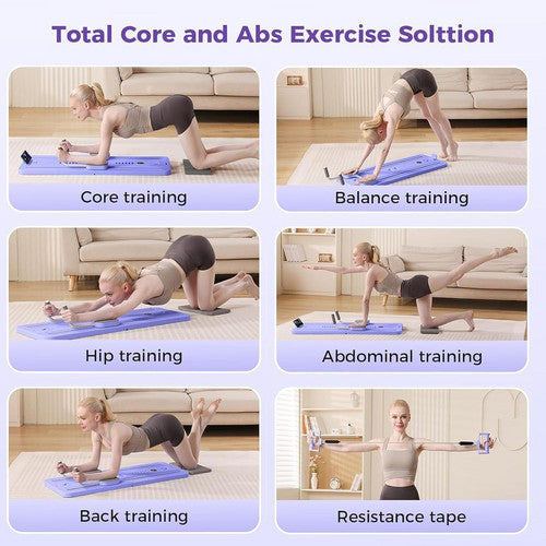 Abdominal Exercise Board Push Up Board Pilates Reformer Set Fitness Equipment
