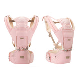 Adjustable Ergonomic Infant Baby Carrier With Hip Seat Stool Wrap Sling Backpack - Top-Down View