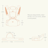 Adjustable Ergonomic Infant Baby Carrier With Hip Seat Stool Wrap Sling Backpack - Front View