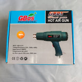 2000W Electric Heat Gun Hot Air W/9 Nozzles Heating Tool - Side View