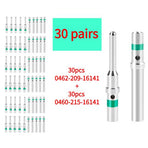 30 pairs Silver solid pin FOR Deutsch DT Series solid pin Connector Male & Female