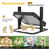 13W Chick Brooder Heating Plate 27x27cm Chicken Coop Heater Duck Poultry Warmer - Top-Down View