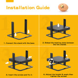 40 degrees celsius to 70 degrees celsius Adjustable Chick Brooder Heating Plate Chicken Coop Duck Poultry Brooder - 45-Degree Angle