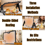 Chick Brooder Heating Plate Chicken Coop Heater Dual-Sided Duck Poultry Brooder - Close-Up Angle