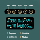 Digital Led Fully Automatic 25 Egg Incubator Hatch Turning Chicken Eggs Poultry - Close-Up Angle