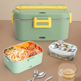75W Electric Lunch Box Food Warmer Heater 1.8L Portable Leak Proof Car Home AU - Rear View
