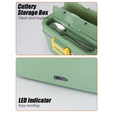 75W Electric Lunch Box Food Warmer Heater 1.8L Portable Leak Proof Car Home AU - Close-Up Angle