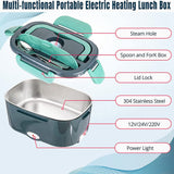 Electric Lunch Box Food Warmer Portable Leakproof Food Heater Car Home Picnic - Top-Down View