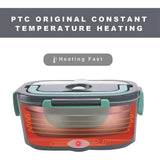 Electric Lunch Box Food Warmer Portable Leakproof Food Heater Car Home Picnic - Rear View