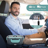 Electric Lunch Box Food Warmer Portable Leakproof Food Heater Car Home Picnic - Close-Up Angle