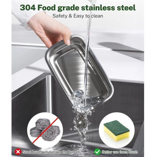 Portable 1L Cordless Electric Heated Lunch Box 16000mAh 60W 304 Stainless Steel Black&Green, Electric