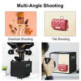40CM Portable Photo Studio LED Light Tent Bar Cube Soft Box Room Photography - Front View