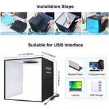 40CM Portable Photo Studio LED Light Tent Bar Cube Soft Box Room Photography - Top-Down View