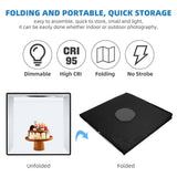 40CM Portable Photo Studio LED Light Tent Bar Cube Soft Box Room Photography - Low Angle