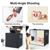 40CM Portable Photo Studio LED Light Tent Bar Cube Soft Box Room Photography - Front View