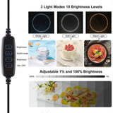 40CM Portable Photo Studio LED Light Tent Bar Cube Soft Box Room Photography - Rear View