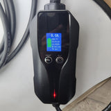 Timing function UPF Adjustable Portable EV Charger TYPE 2 8A/10A/15A Type 2 - Side View