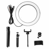 10 Dimmable LED Ring Light Tripod Stand for Phone Makeup Live Selfie