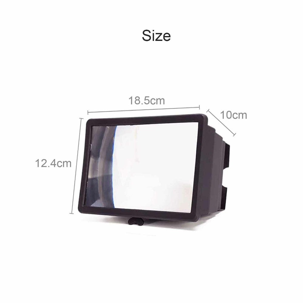12-Inch Portable HD Smartphone Screen Enlarger with Adjustable Stand – 3D Video Enhancer for Superior Viewing Experience