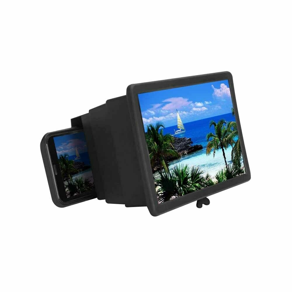 12-Inch Portable HD Smartphone Screen Enlarger with Adjustable Stand – 3D Video Enhancer for Superior Viewing Experience