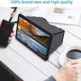 12-Inch Portable HD Smartphone Screen Enlarger with Adjustable Stand – 3D Video Enhancer for Superior Viewing Experience - 45-Degree Angle